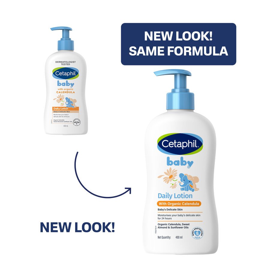 Cetaphil Baby Daily Lotion with Organic Calendula 400ml - Image 2