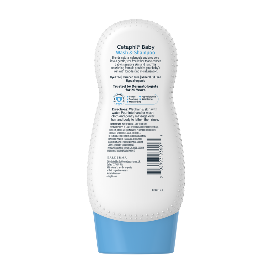 Cetaphil Baby Moisturizing wash & shampoo 230ml (Bath & Wash) - Image 3
