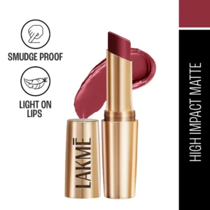 Lakmē 9to5 Powerplay Priming Matte Lipstick (Pink)
