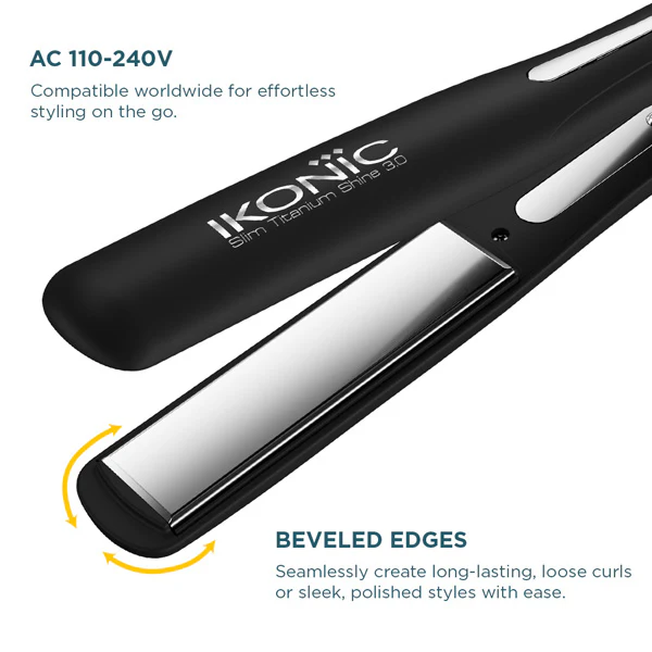 Ikonic Professional Hair Straightener - Slim Titanium Shine 3.0 - Image 8