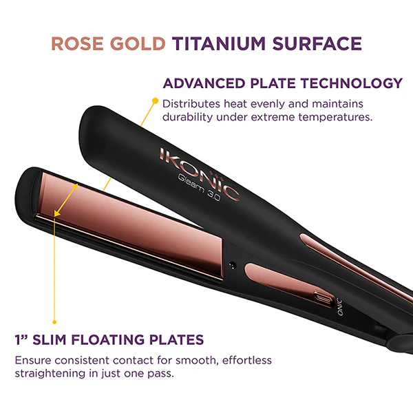 Ikonic Professional Gleam 3.0 Hair Straightener - Image 5