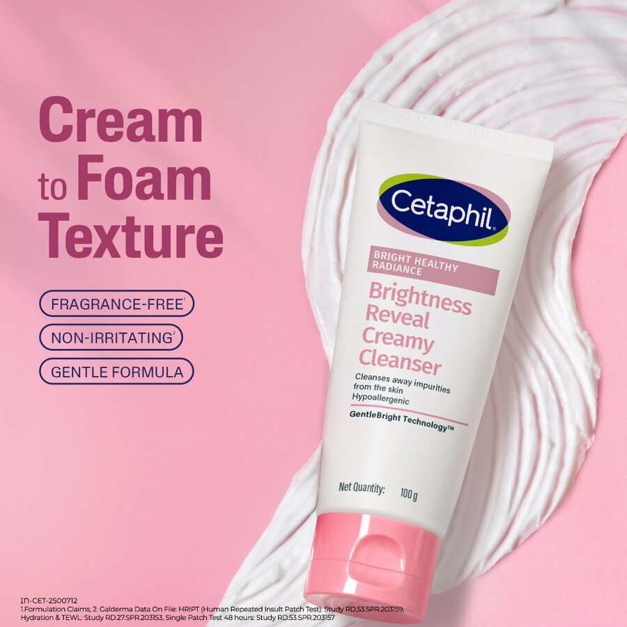 Cetaphil Bright Healthy Radiance Reveal Creamy Cleanser 100Gm - Image 3
