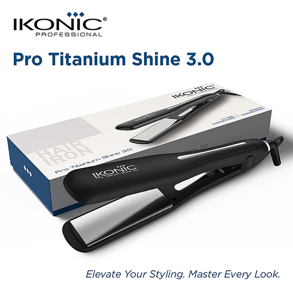 Ikonic Professional Pro Titanium Shine 3.0 Hair Straightener - Image 3