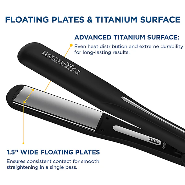 Ikonic Professional Pro Titanium Shine 3.0 Hair Straightener - Image 2