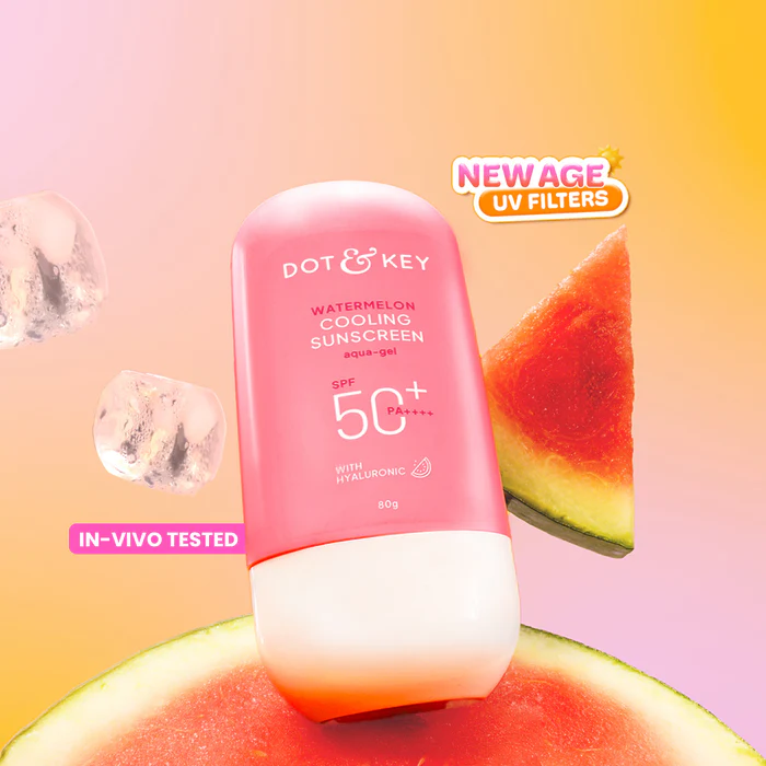 DOT & KEY Watermelon Cooling Sunscreen SPF 50+ PA++++ With New-Age UV Filters Suitable for: Oily & Combination Skin - Image 2