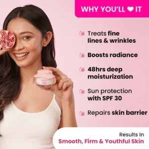 DOT & KEY Pomegranate + Multi-Peptide Anti Ageing Moisturizer SPF 30 Suitable for: Normal, Oily & Combination Skin