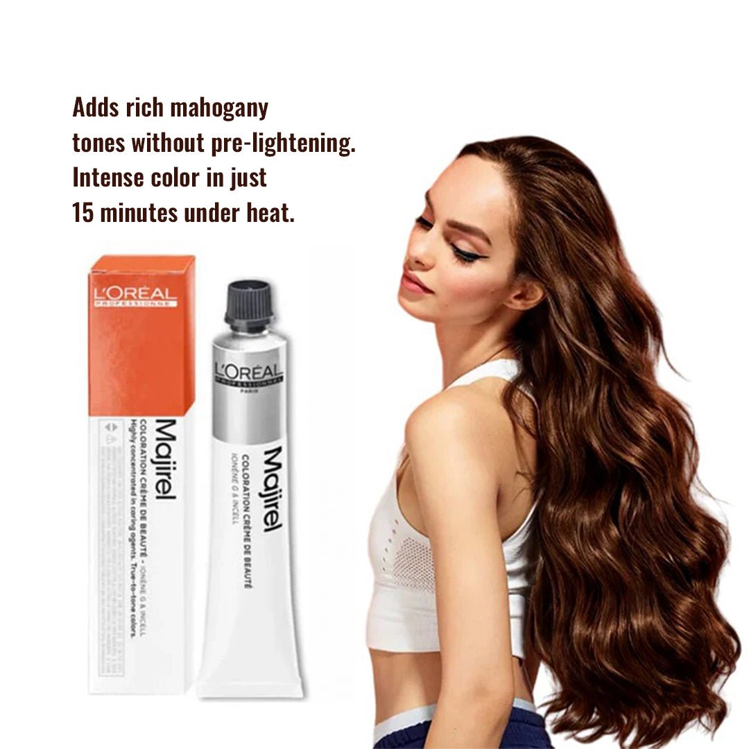 Loreal Majirel 4.45 Brown With Mahogany Copper 49.5Ml - Image 4