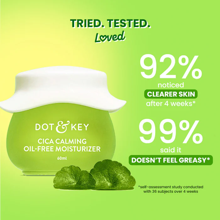 DOT & KEY Cica (Centella) + Niacinamide Oil Free Moisturizer Suitable for: Oily, Acne-Prone Skin - Image 3