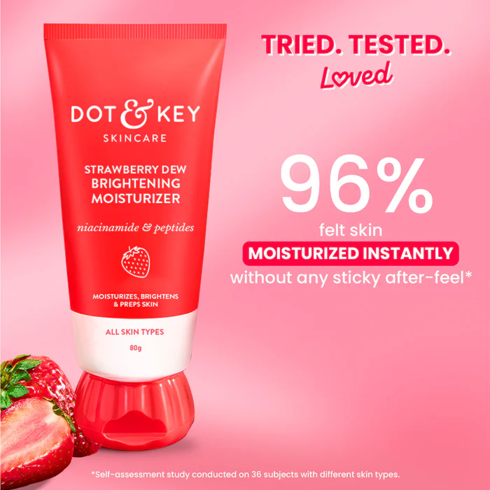 DOT & KEY Strawberry + Niacinamide Moisturizer Suitable for: All Skin Types 60gm - Image 5
