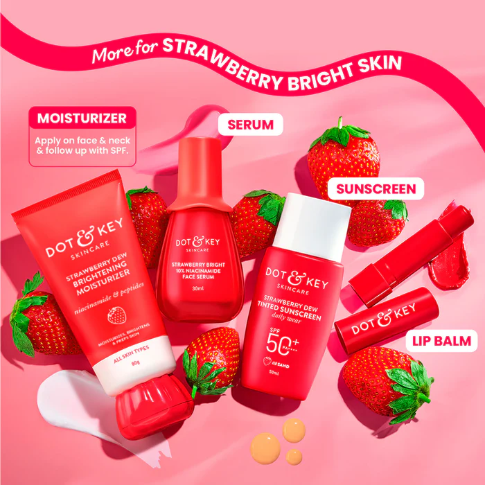 DOT & KEY Strawberry + Niacinamide Moisturizer Suitable for: All Skin Types 60gm - Image 6