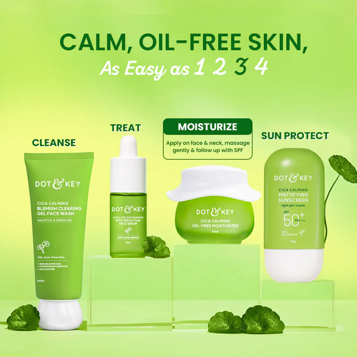 DOT & KEY Cica (Centella) + Niacinamide Oil Free Moisturizer Suitable for: Oily, Acne-Prone Skin - Image 4