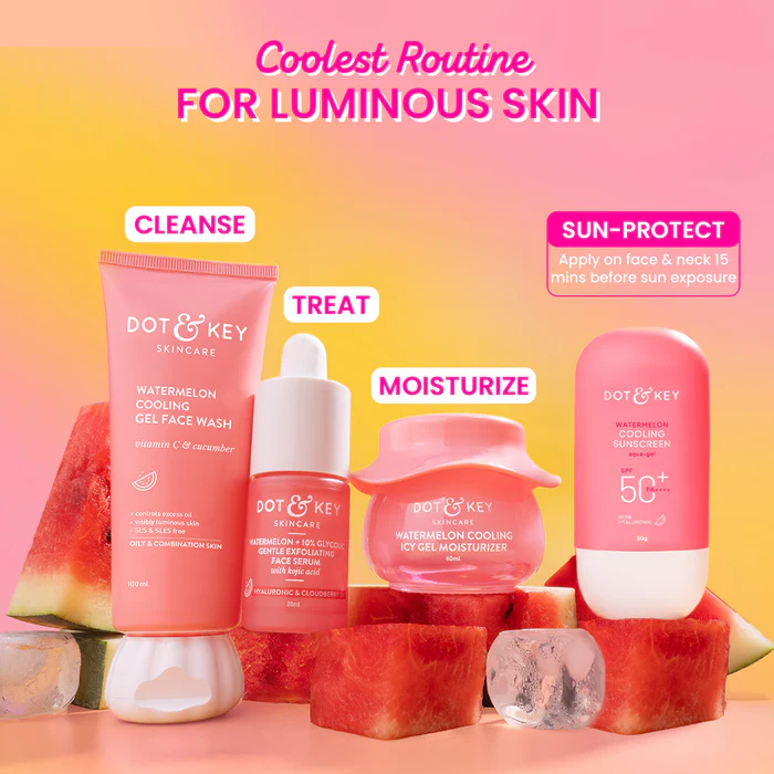 DOT & KEY Watermelon Cooling Sunscreen SPF 50+ PA++++ With New-Age UV Filters Suitable for: Oily & Combination Skin - Image 8