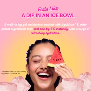 DOT & KEY Watermelon Cooling Icy Gel Moisturizer With Hyaluronic Suitable for: Oily & Combination 60gm