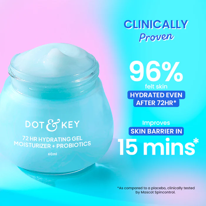 DOT & KEY 72HR Hydrating Gel Moisturizer + Probiotics Suitable for: Oily, Combination Skin - Image 6
