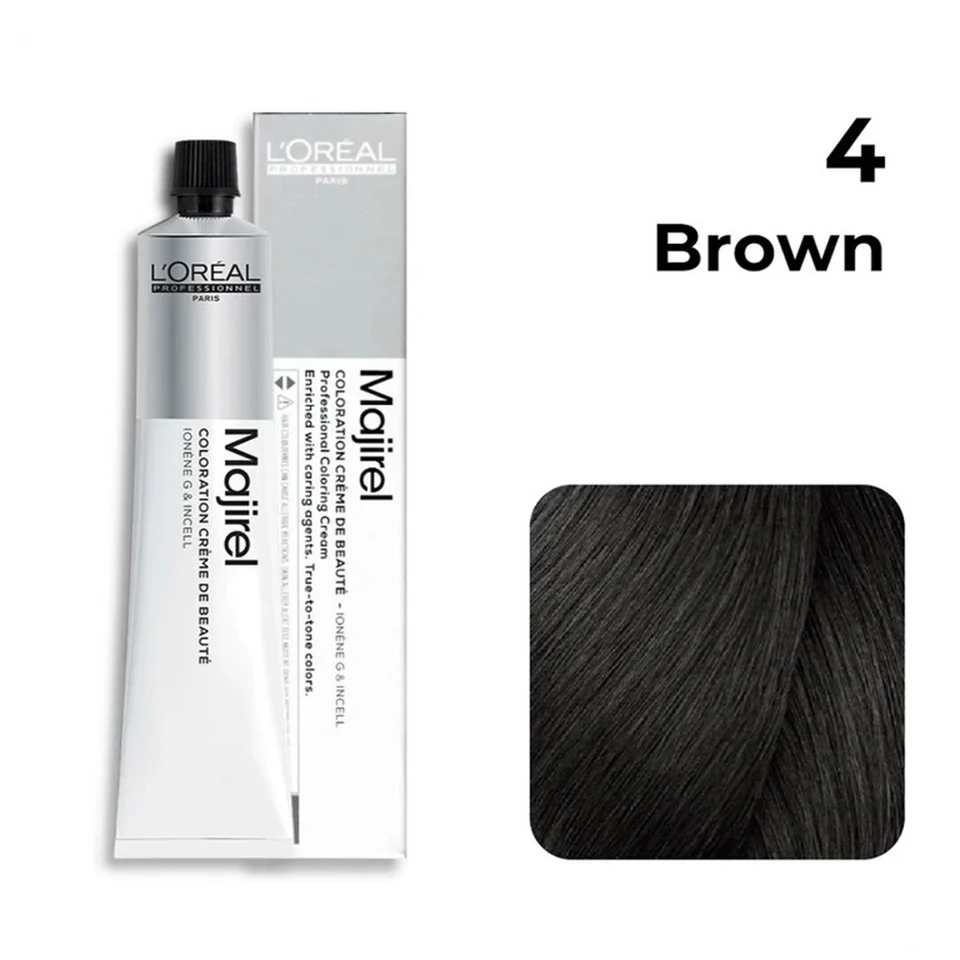 L'Oréal Professional Paris Majirel NO-4 Hair Color BROWN (49.5ml)